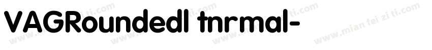 VAGRoundedl tnrmal字体转换
